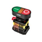 Pulsador Ilum Doble Rojo Verde 1NO+1NC — RM Energía Inteligente