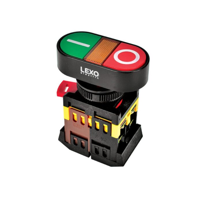 Pulsador Ilum Doble Rojo Verde 1NO+1NC