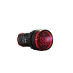 Luz Piloto Roja con Voltímetro Negro 60-500 Vac — RM Energía Inteligente