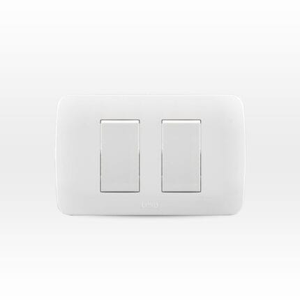 Interruptor Doble 9/15 10A 250V Blanco Armado — RM Energía Inteligente