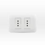 Toma Corriente Doble 10A 250V Blanco Armado — RM Energía Inteligente