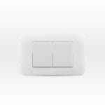 Interruptor Doble 9/15 Teclon 35,6 Mm 10A 250V Blanco Armado — RM Energía Inteligente