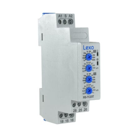 Relé Temporizado de Ciclo 24-240V AC/DC Contactos de Salida C/0+1C/0 — RM Energía Inteligente