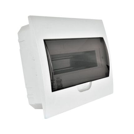 Tablero Embutido 12 Polos Tapa Color Humo Libre de Halógeno IP41 — RM Energía Inteligente