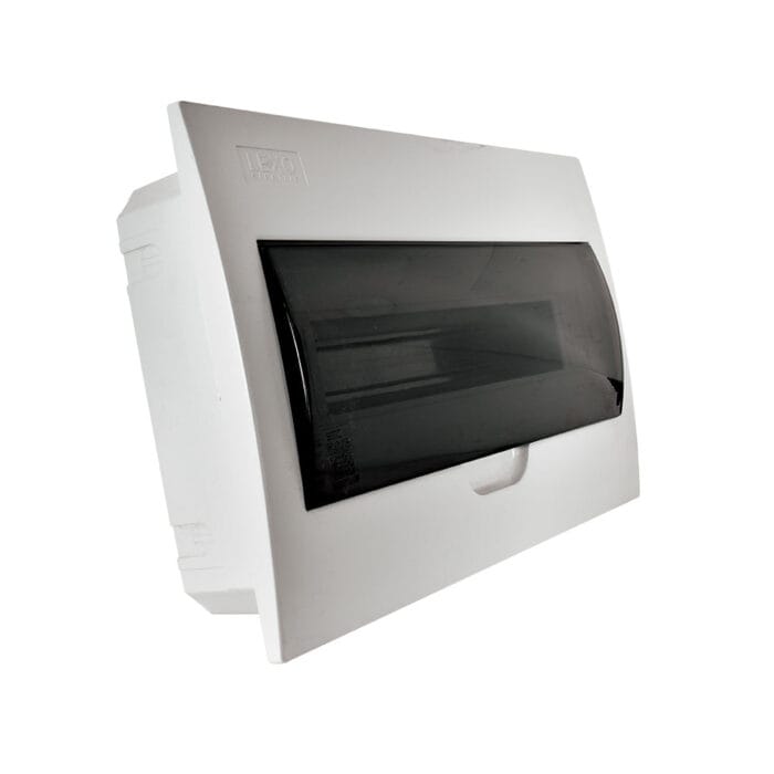 Tablero Embutido 18 Polos Tapa Color Humo Libre de Halógeno IP41