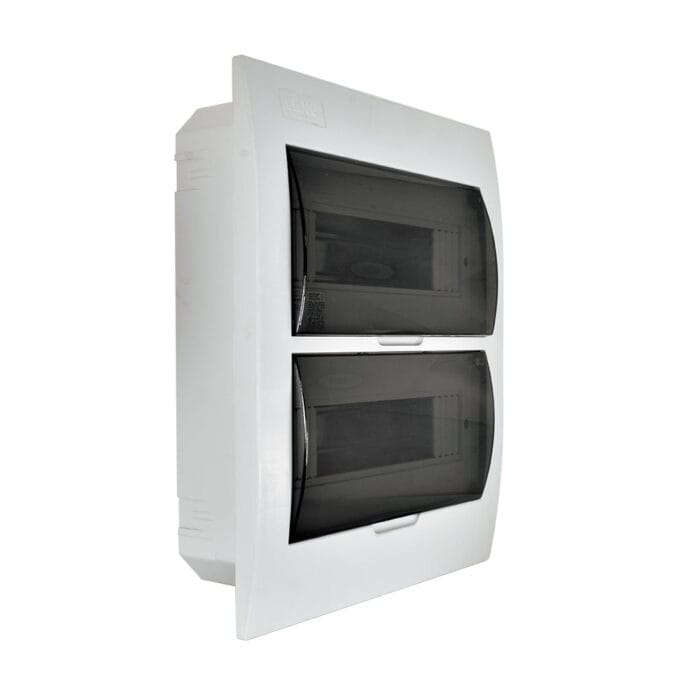 Tablero Embutido 24 Polos Tapa Color Humo Libre de Halógeno IP41