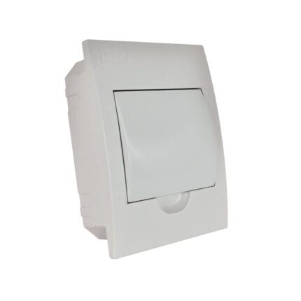 Tablero Embutido 6 Polos Tapa Blanca Libre de Halógeno IP41 — RM Energía Inteligente