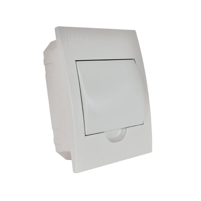 Tablero Embutido 6 Polos Tapa Blanca Libre de Halógeno IP41