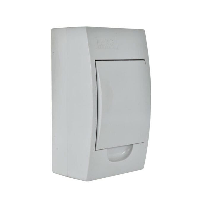 Tablero Sobrepuesto 4 Polos Tapa Blanca Libre de Halógeno IP41