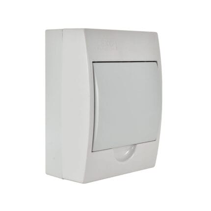 Tablero Sobrepuesto 6 Polos Tapa Blanca Libre de Halógeno IP41 — RM Energía Inteligente