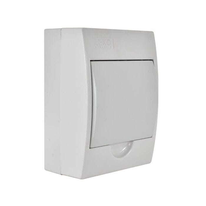 Tablero Sobrepuesto 6 Polos Tapa Blanca Libre de Halógeno IP41