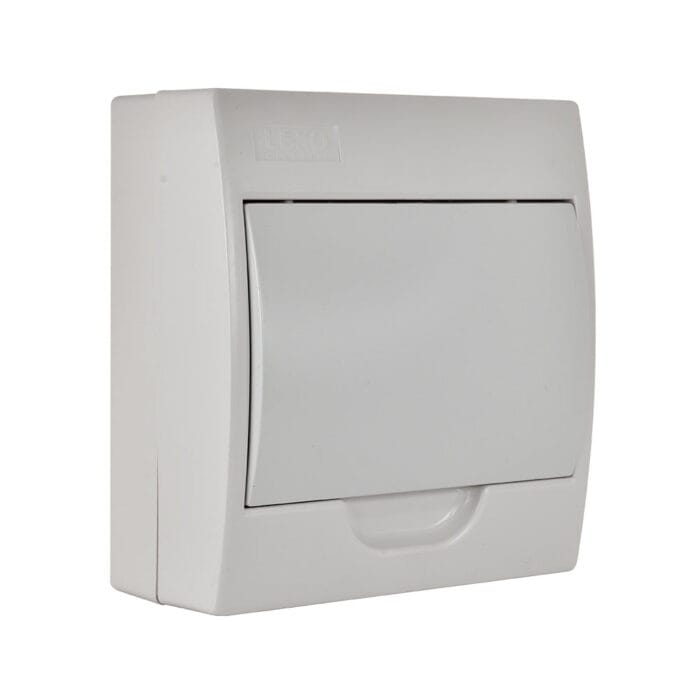 Tablero Sobrepuesto 8 Polos Tapa Blanca Libre de Halógeno IP41