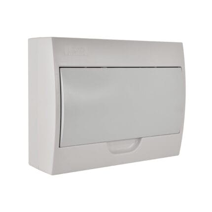 Tablero Sobrepuesto 12 Polos Tapa Blanca Libre de Halógeno IP41 — RM Energía Inteligente