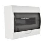 Tablero Sobrepuesto 12 Polos Tapa Color Humo Libre de Halógeno IP41 — RM Energía Inteligente