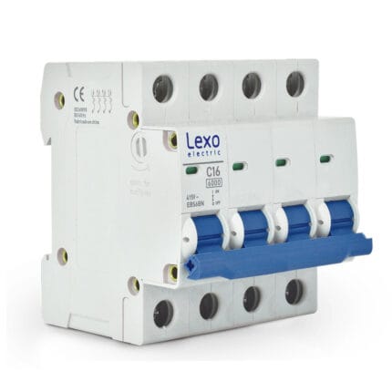 Interruptor Automático 4X16A Curva C 6KA — RM Energía Inteligente