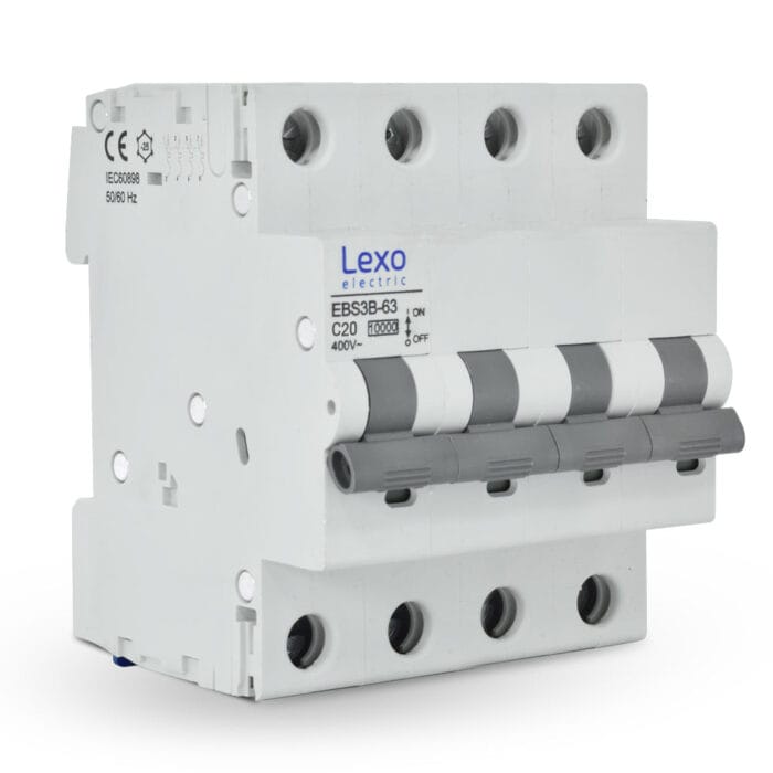 Interruptor Automático 4X20A Curva C 10KA