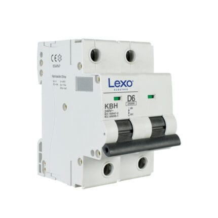 Interruptor Automático 1P+N 6A Curva D 25KA — RM Energía Inteligente
