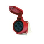 Enchufe Hembra Sobrepuesta 32A 3P+T 380V IP44 — RM Energía Inteligente