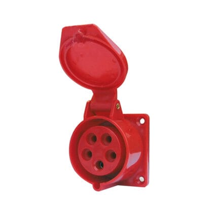 Enchufe Hembra Embutida 32A 3P+T 380V IP44 — RM Energía Inteligente
