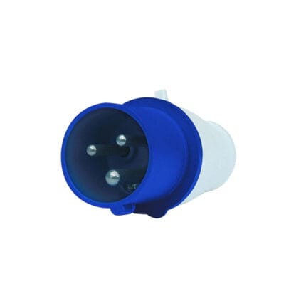Enchufe Macho Volante 32A 2P+T 220V IP44 — RM Energía Inteligente