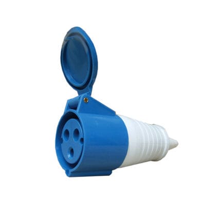 Enchufe Hembra Volante 32A 2P+T 220V IP44 — RM Energía Inteligente