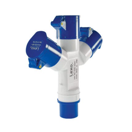 Derivación para Enchufe 3 Hembras 16A 2P+T 220V — RM Energía Inteligente