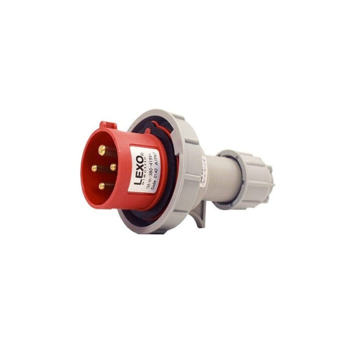 Enchufe Macho Volante 32A 3P+T 380V IP67