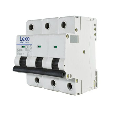 Interruptor Automático 3X16A Curva D 20KA — RM Energía Inteligente