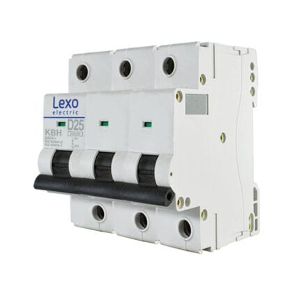 Interruptor Automático 3X25A Curva D 20KA — RM Energía Inteligente
