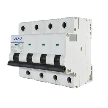 Interruptor Automático 4X10A Curva D 20KA — RM Energía Inteligente
