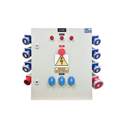Tablero de Faena Metálico con Parada de Emergencia Size L 380/220V-32A — RM Energía Inteligente