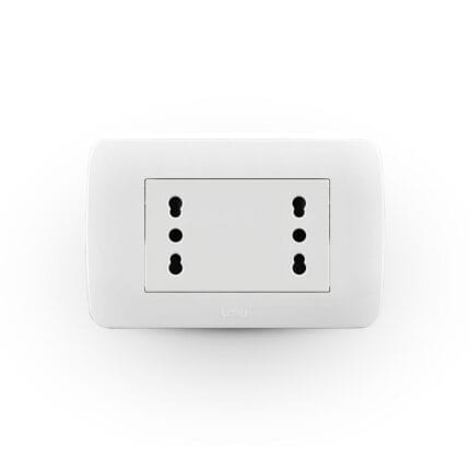 Toma Corriente Dúplex 10/16A 250V Blanco Armado — RM Energía Inteligente