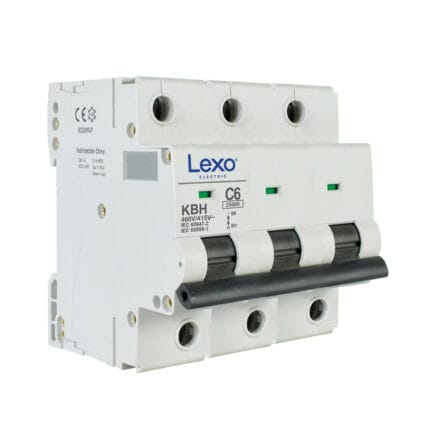 Interruptor Automático 3X6A Curva C 25KA — RM Energía Inteligente