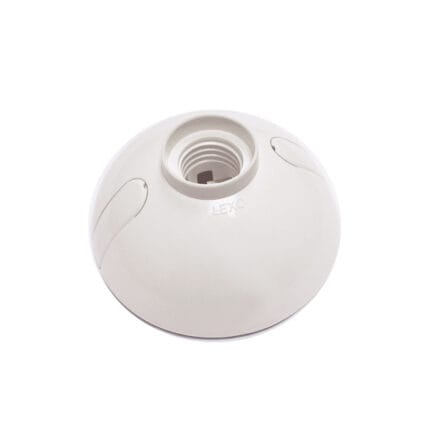 Portalampara Oval E-27 Envasado Blanco — RM Energía Inteligente