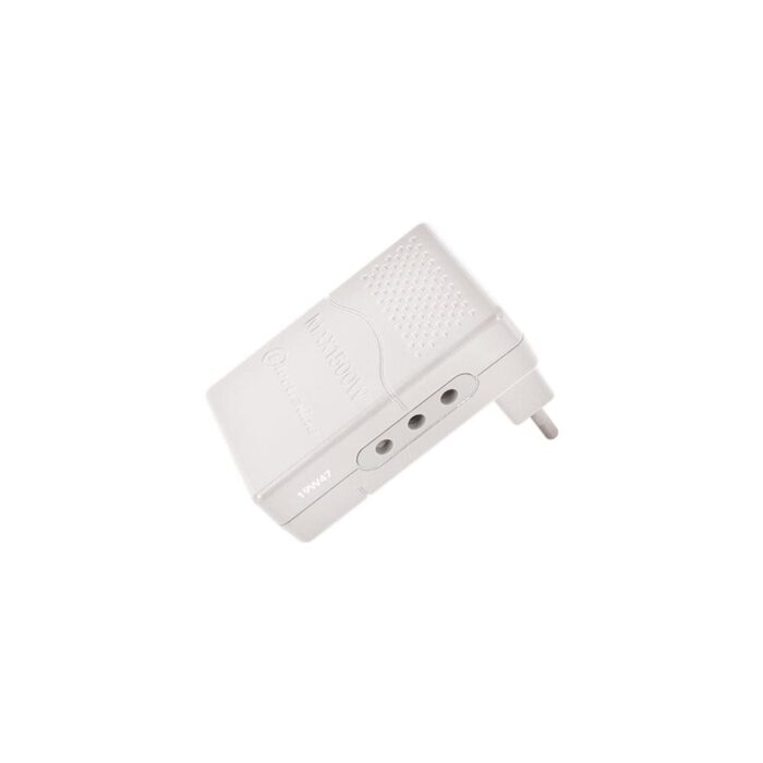 Adaptador Triple Plano 2P+T 10A 250V Blanco