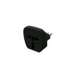 Adaptador Universal 2P 10A 250V Negro — RM Energía Inteligente