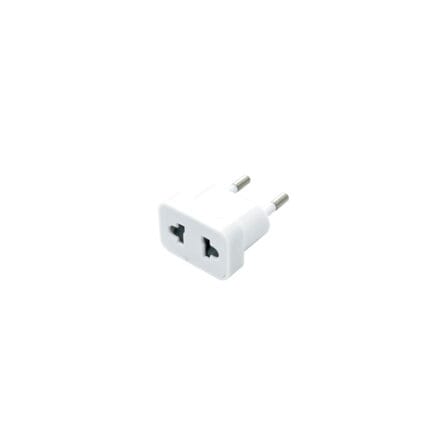 Adaptador Enchufe de Americano 2P 10A 250V Blanco — RM Energía Inteligente