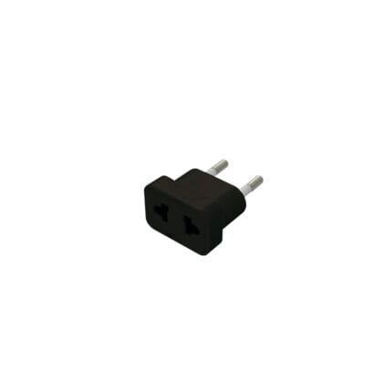 Adaptador Enchufe de Americano 2P 10A 250V Negro — RM Energía Inteligente