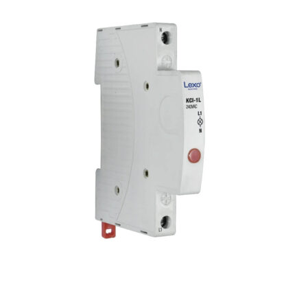 Luz Piloto Roja 230V Medio Módulo Riel DIN 1/2P Lexo KER-1L — RM Energía Inteligente