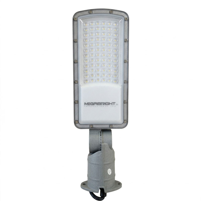 Luminaria Alumbrado Público LED Monzón 50W 4200K con Base Fotocelda — RM Energía Inteligente