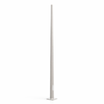Poste Tubular Cónico Galvanizado 6 Metros con Placa Base y Pernos