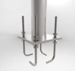Perno J 3/4 X 9´´ Poste 12M, juego 4 unidades Megabright