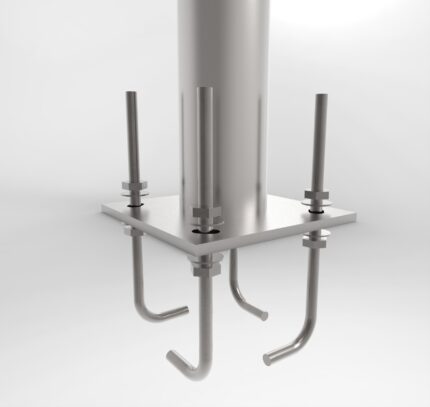 Perno J 3/4 X 9´´ Poste 12M, juego 4 unidades Megabright