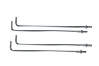 Perno J 3/4 X 9´´ Poste 12M, juego 4 unidades Megabright