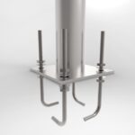 Perno J 1 x 1200 mm´´ Poste 15 M, juego 4 unidades Megabright