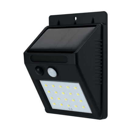 Foco Externo a muro solar 3w c/ sensor Megabright
