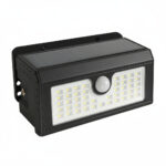 Foco Externo a muro solar 4w c/ sensor 172*115mm Megabright