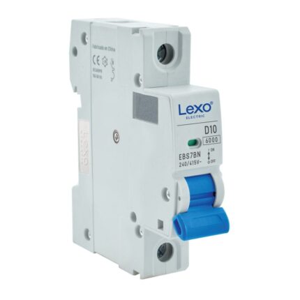 Interruptor automático LEXO 1P de 50 A curva D y 6 kA para riel DIN