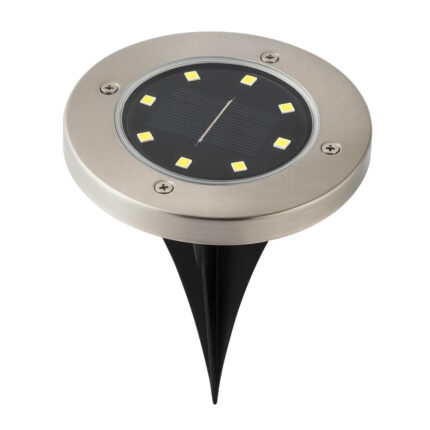Estaca Solar LED Megabright Round Floor (set 2 unid) 4000K