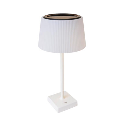 Lampara de mesa LED Solar touch blanca Megabright